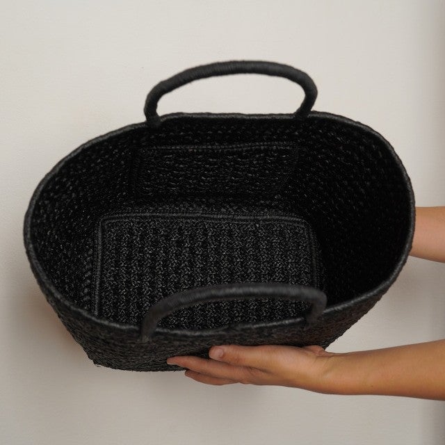 AMPIANA Marche bag M Black｜アンピアーナ マルシェバッグ｜LETTERS