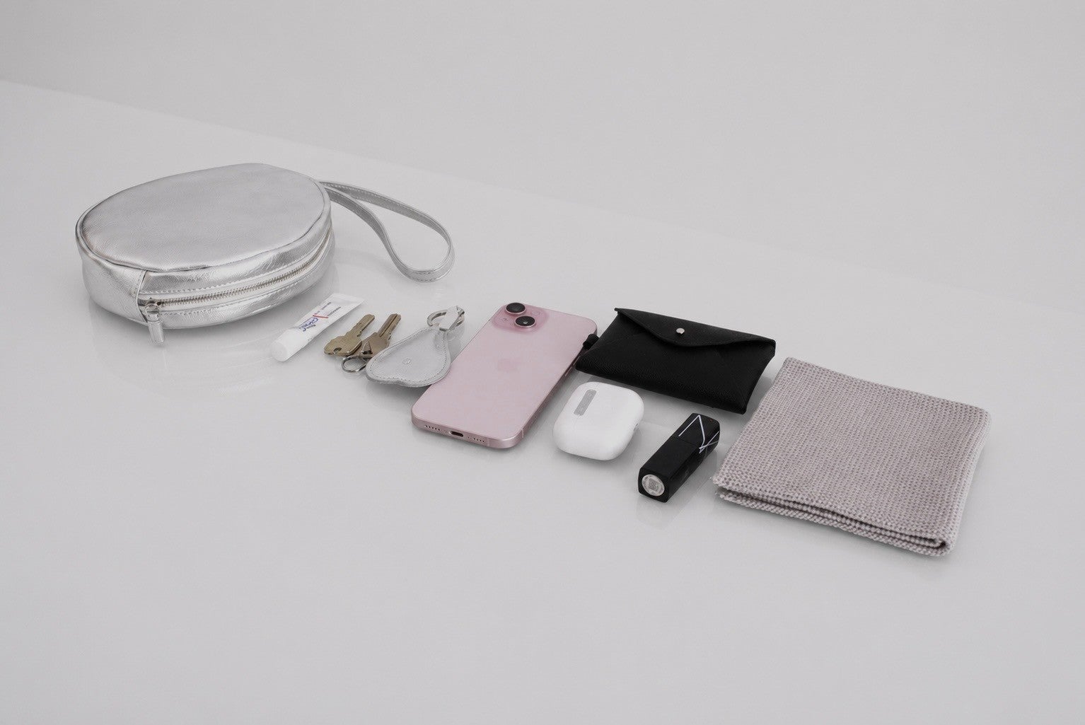 アー タンバリンポーチ｜a Tambourine pouch bag silver｜アー取扱い